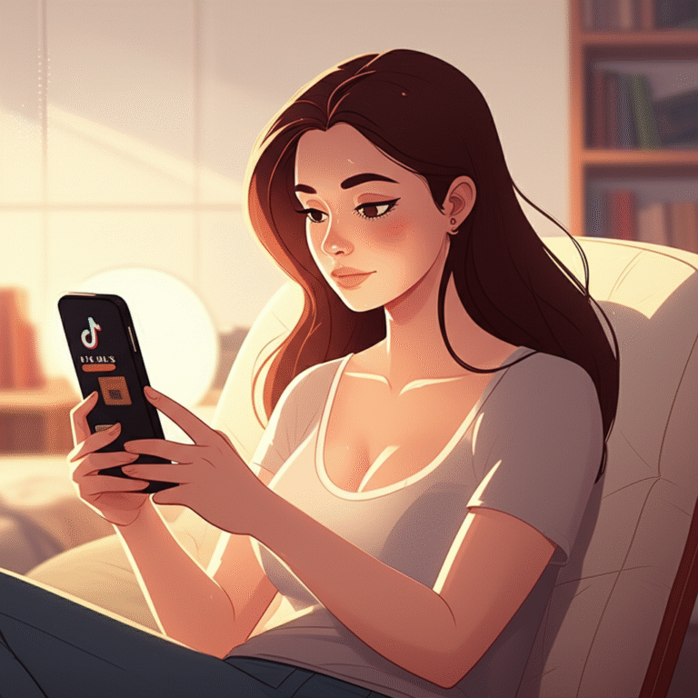 Impacto das redes sociais na autoimagem Jovem olhando para o celular com expressão reflexiva