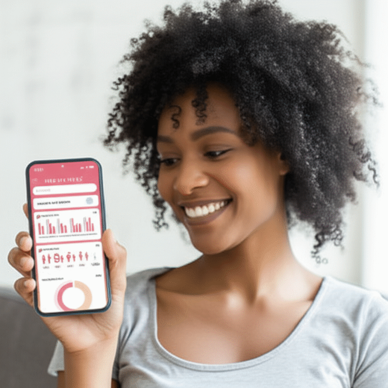 App para Otimizar a Vida Sexual Mulher usando aplicativo de bem-estar sexual no celular