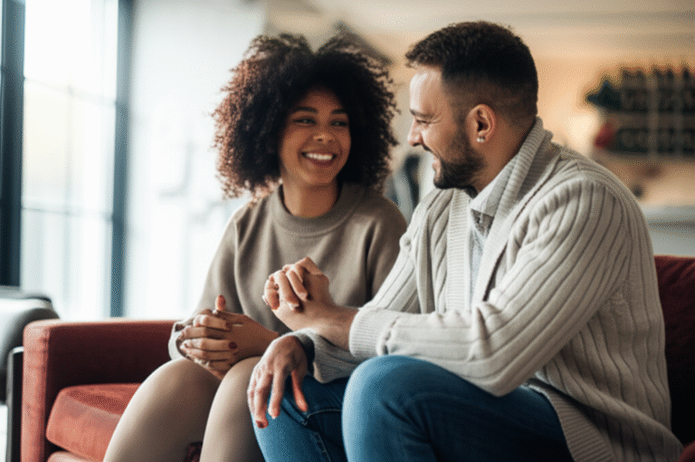 Comunicação Sexual Aberta Casal conversando abertamente sobre intimidade
