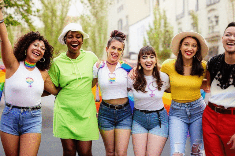 Jovens da Geração Z celebrando a diversidade sexual e de gênero