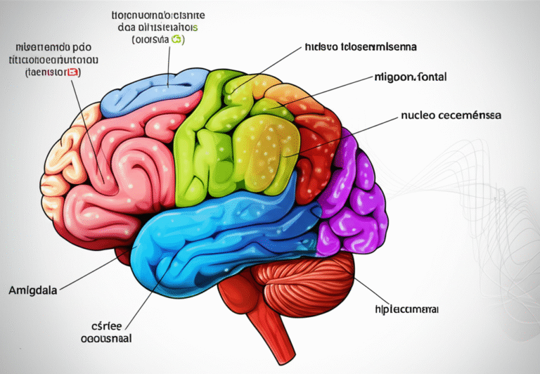 Neuroquímica do Prazer Sexual Cérebro humano com áreas de prazer ativadas.